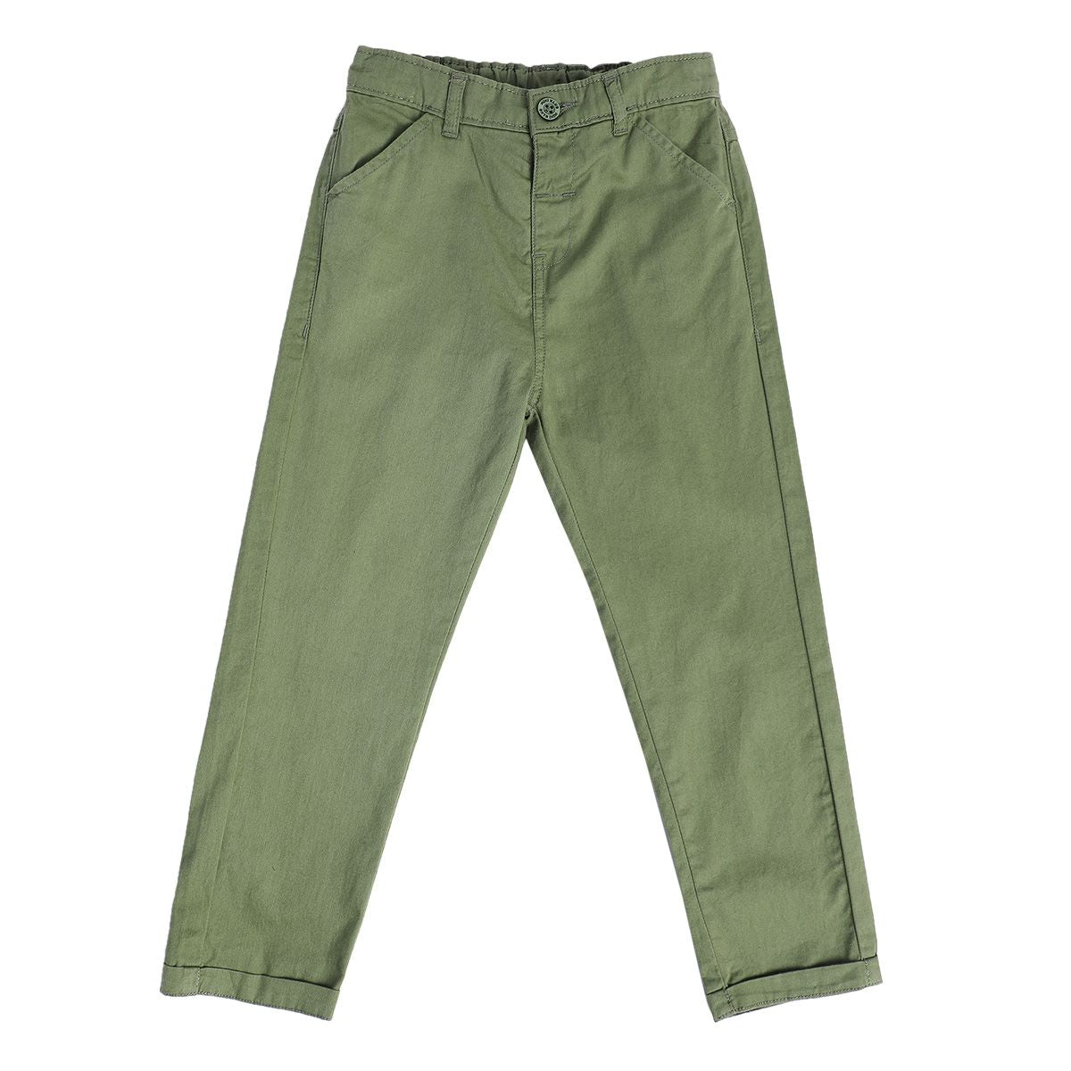 Boys Green Woven Pant
