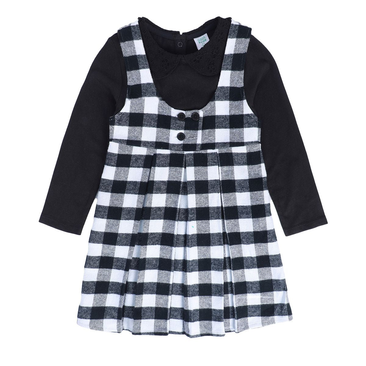 Girls Multicolor Pack Of 2 Pinny Set