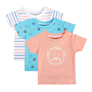 Boys Multicolor Pack Of 3 T-Shirt