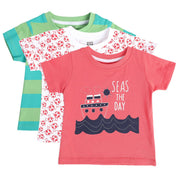 Boys Multicolor Pack Of 3 T-Shirt