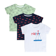Boys Multicolor Pack Of 3 T-Shirt