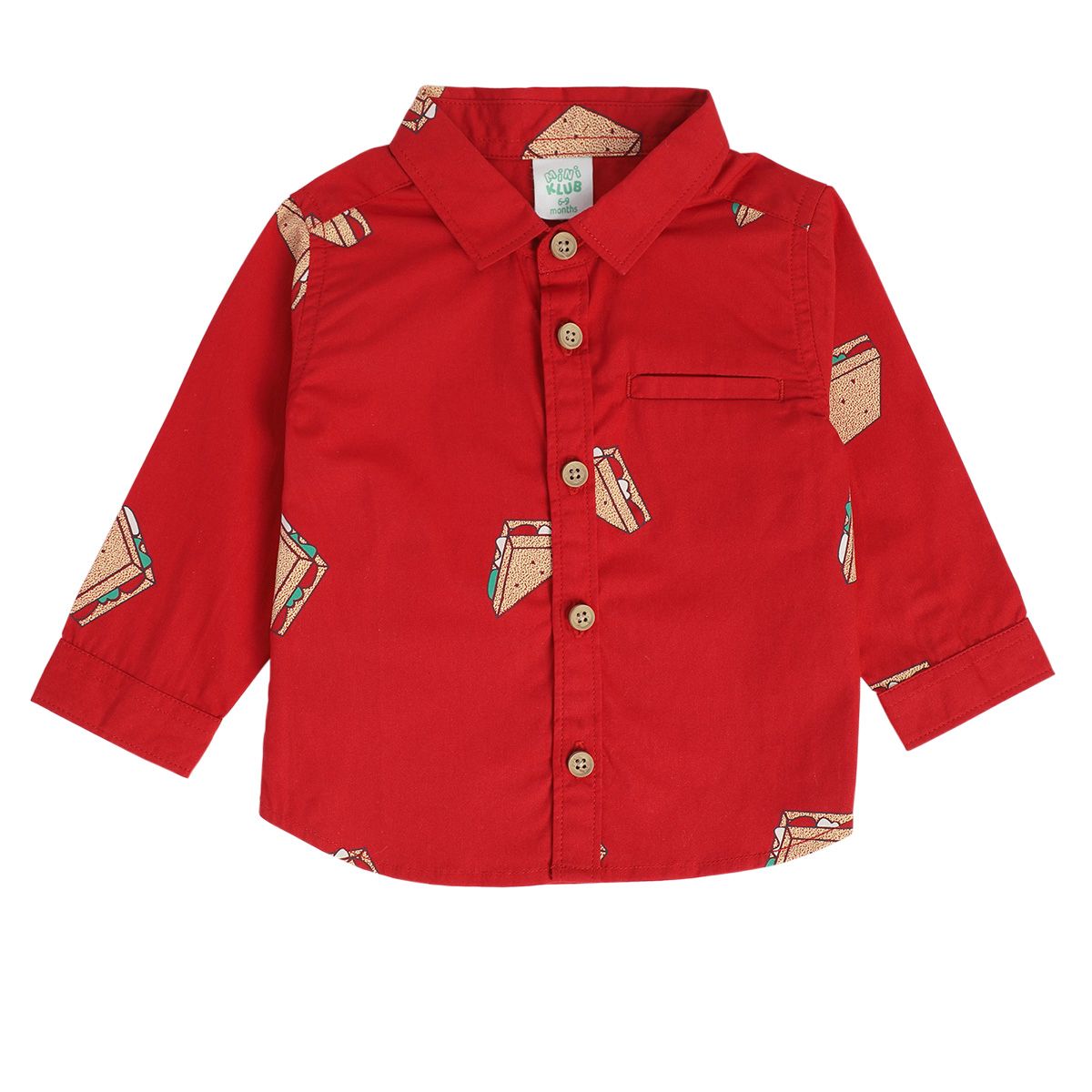 Boys Red Pack Of 1 Shirt
