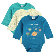 Boys Multicolor Pack Of 3 Body Suit