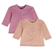 Girls Multicolor Pack Of 2 Front Open Vest