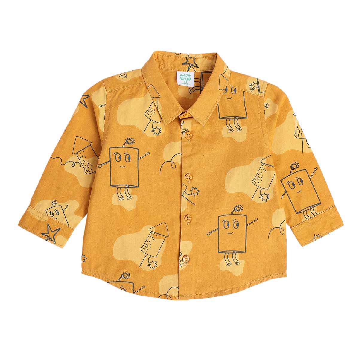 Boys Yellow Pack Of 1 Shirt