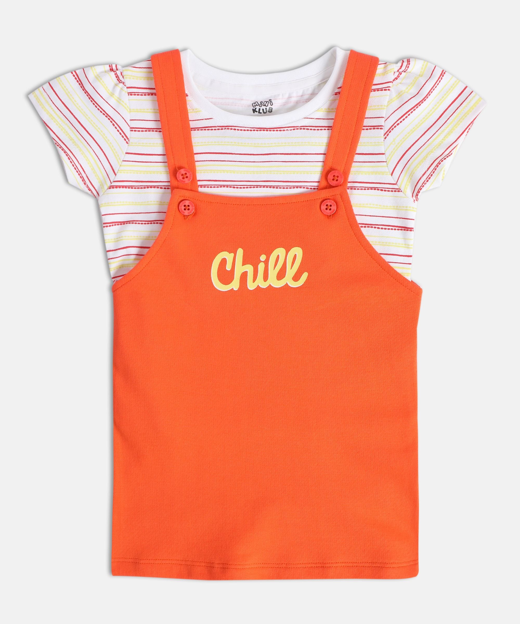 Girls Multicolor Pack Of 2 Pinny Set