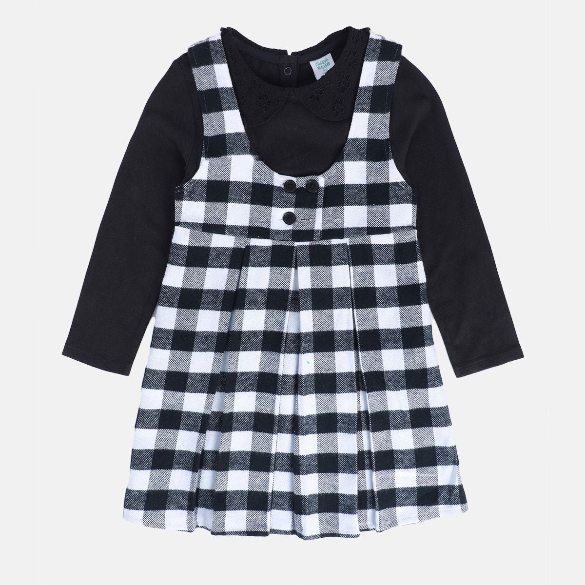 Girls Multicolor Pack Of 2 Pinny Set