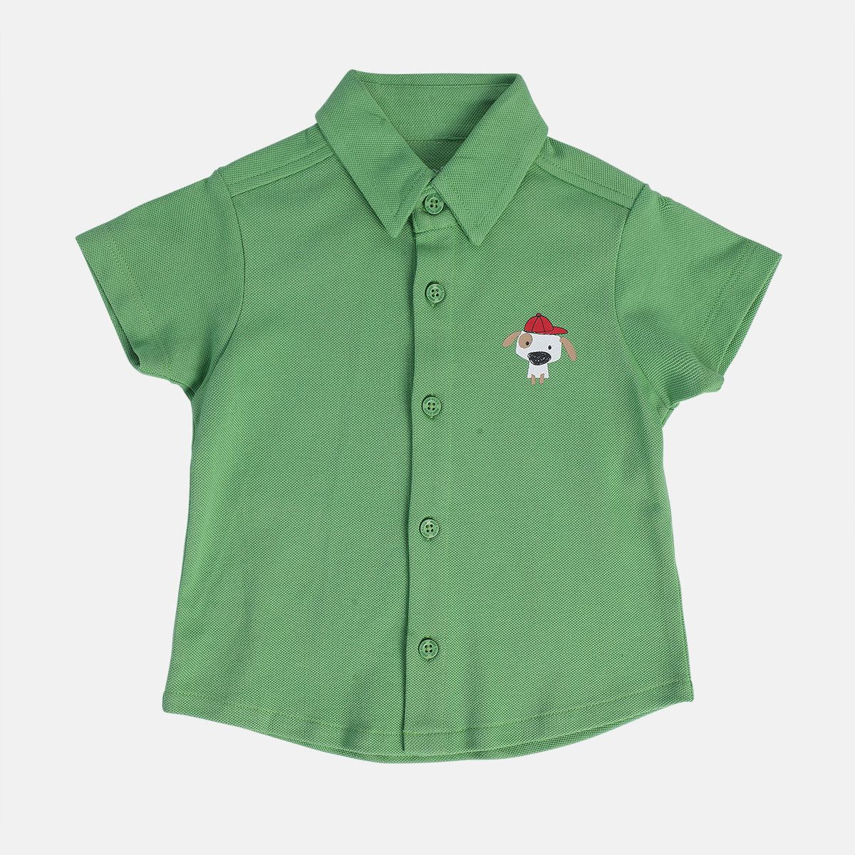 Boys Green Pack Of 1 Shirt