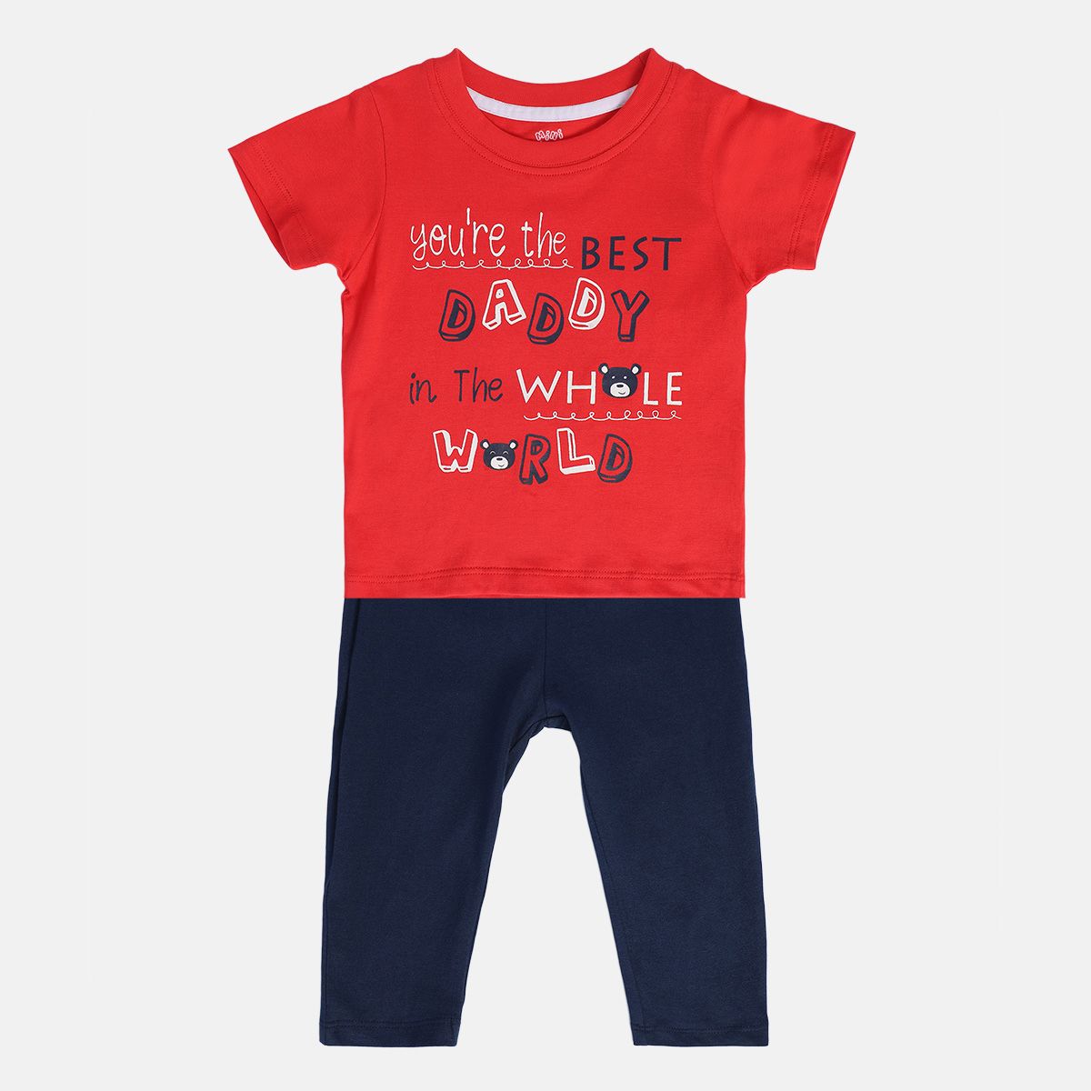 Boys Multicolor Pack Of 2 Top And Bottom