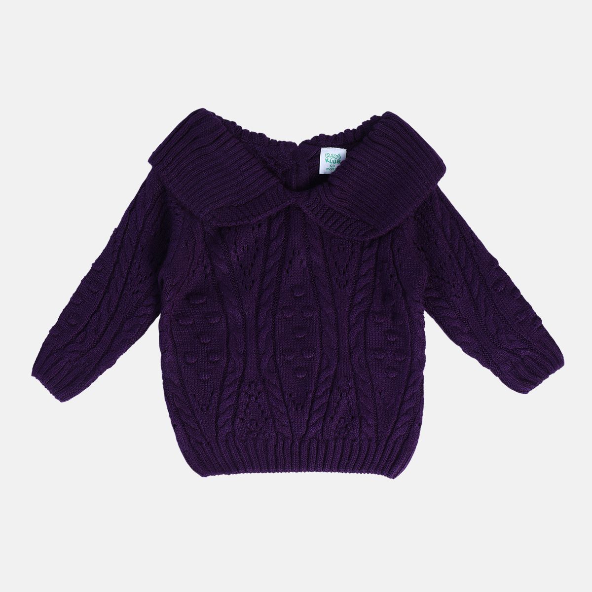 Girls Purple Pack Of 1 Sweater