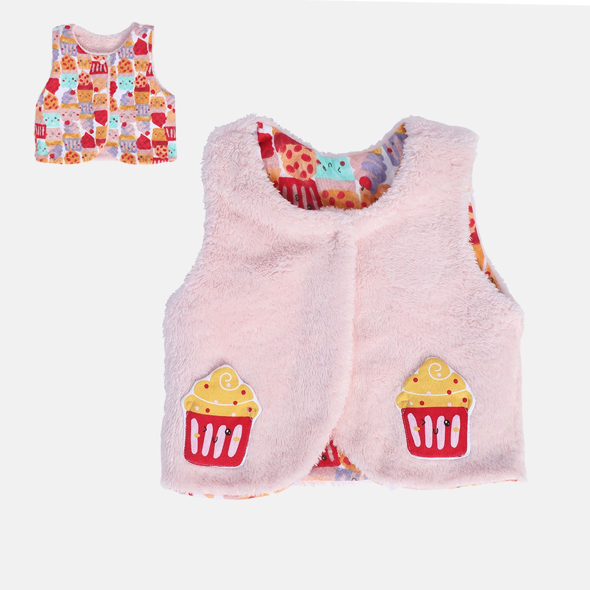 Girls Pink Pack Of 1 Gilet