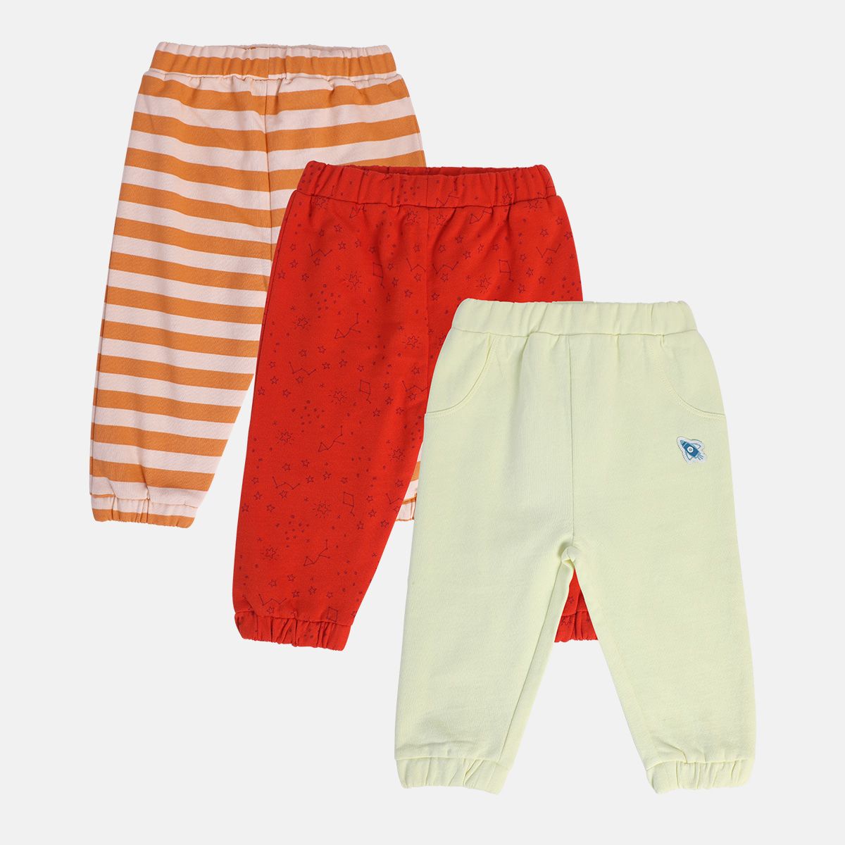 Boys Multicolor Pack Of 3 Knit Bottom