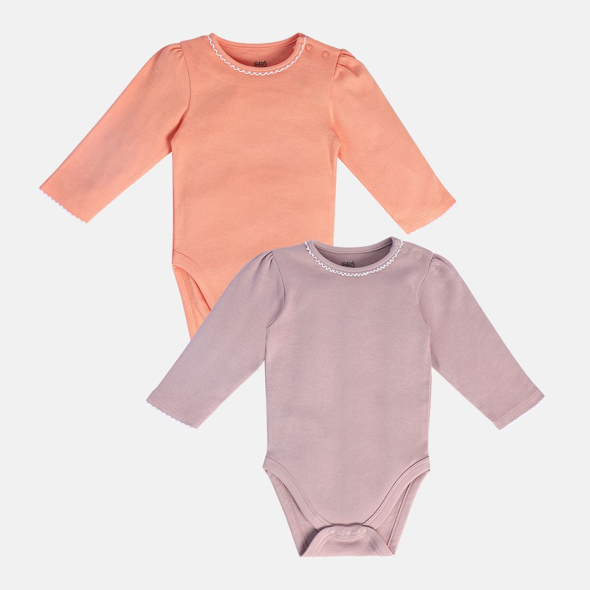 Girls Multicolor Pack Of 2 Body Suit