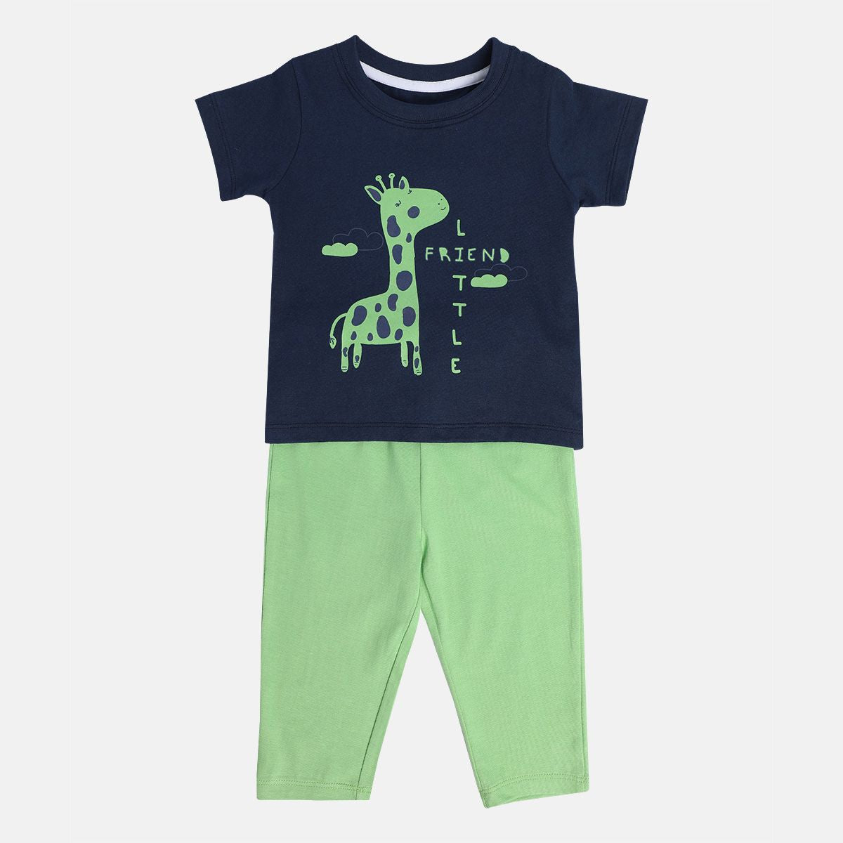 Boys Multicolor Pack Of 2 Top And Bottom