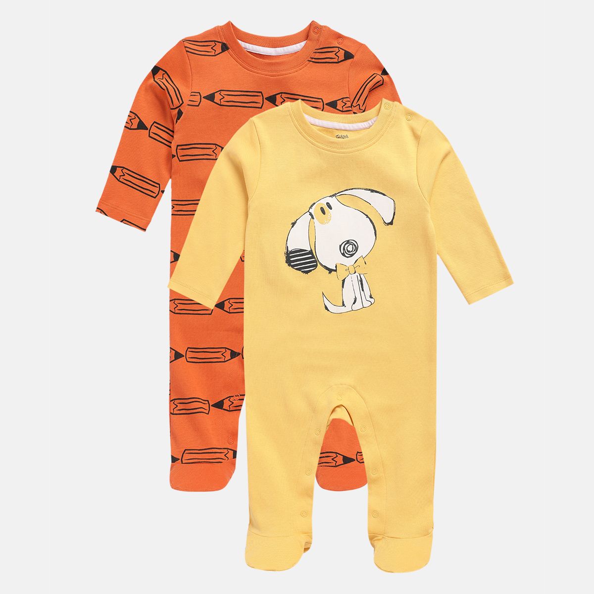 Boys Multicolor Pack Of 2 Sleep Suit