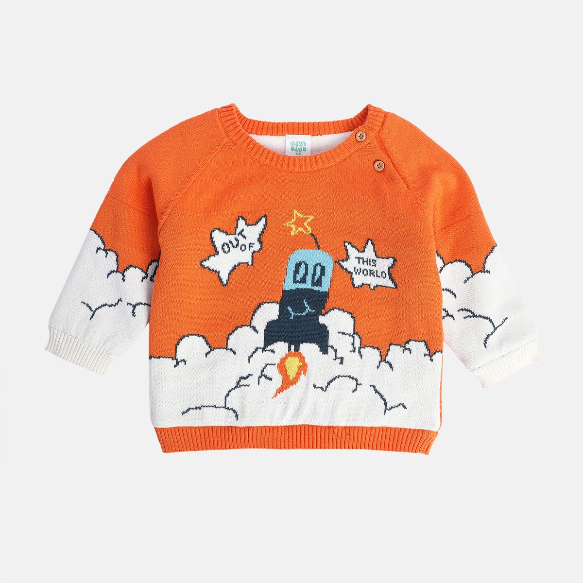 Boys Orange Pack Of 1 Sweater