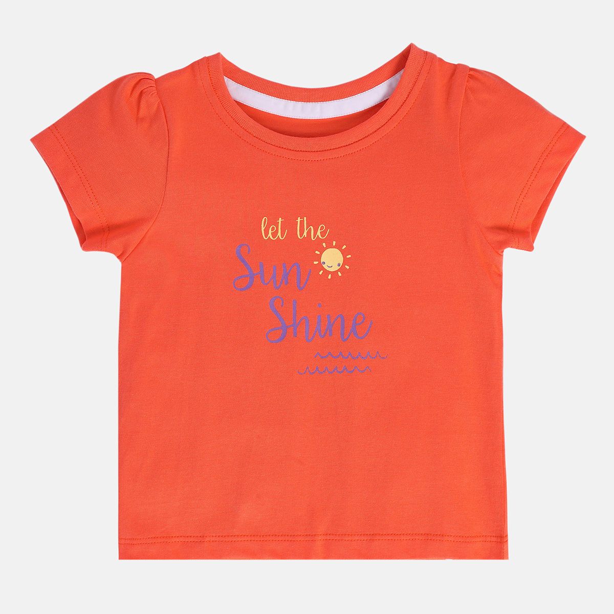 Girls Orange Pack Of 1 Knit Top