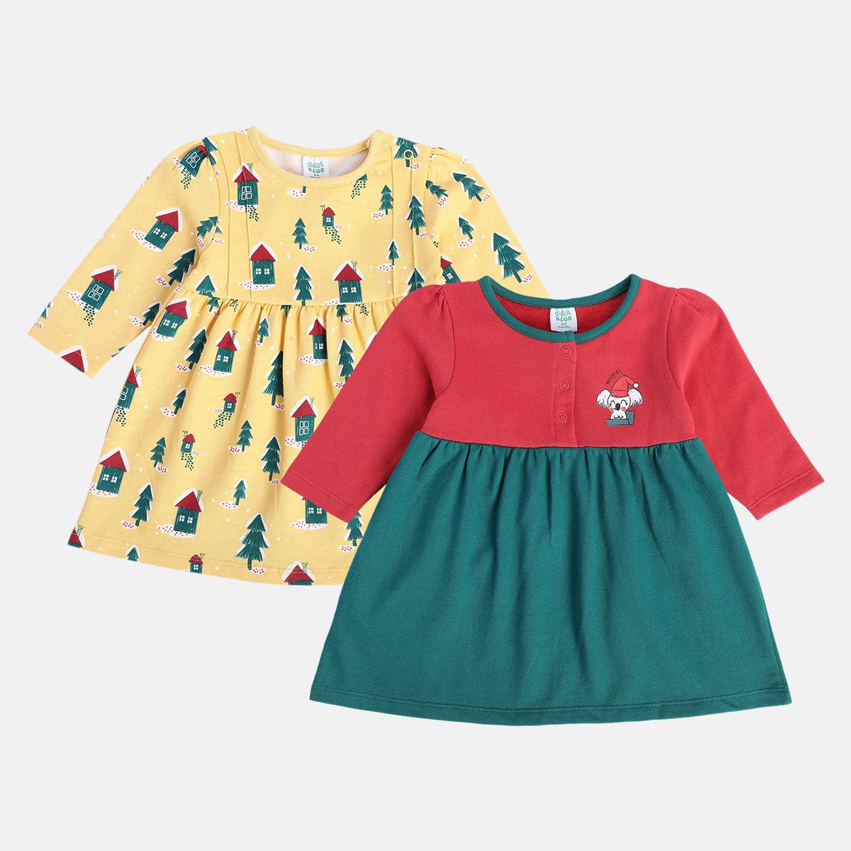 Girls Multicolor Pack Of 2 Dress