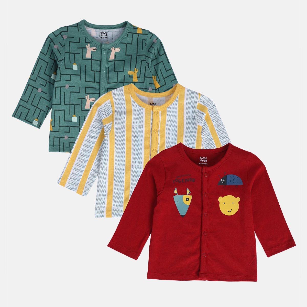 Boys White Front Open Vest