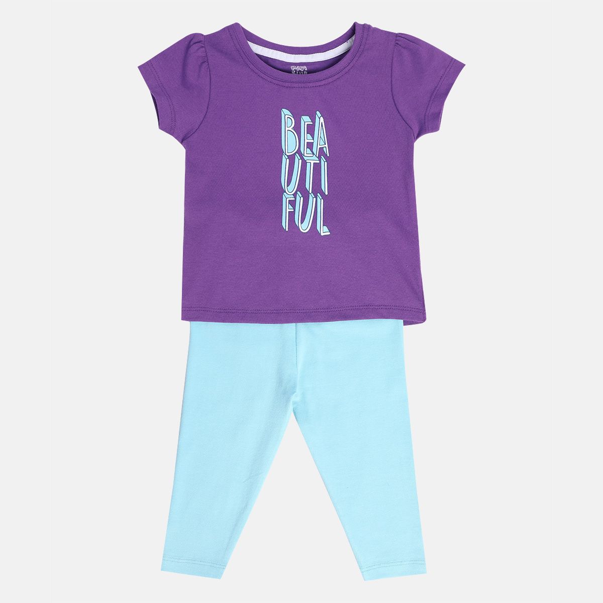 Girls Multicolor Pack Of 2 Top And Bottom