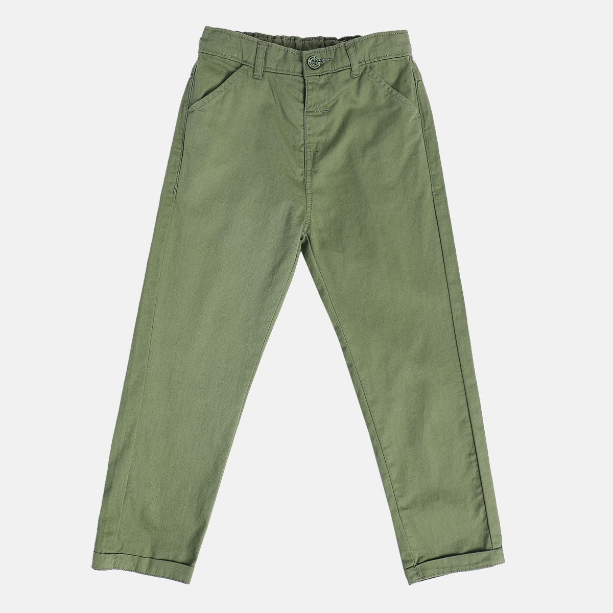 Boys Green Woven Pant