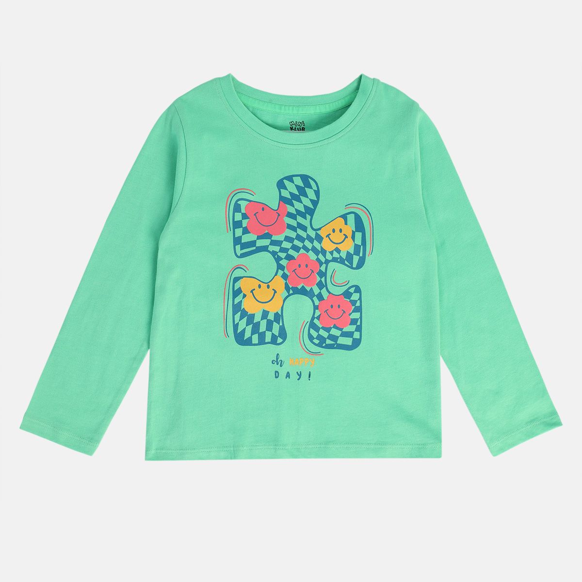 Girls Green Pack Of 1 Knit Top