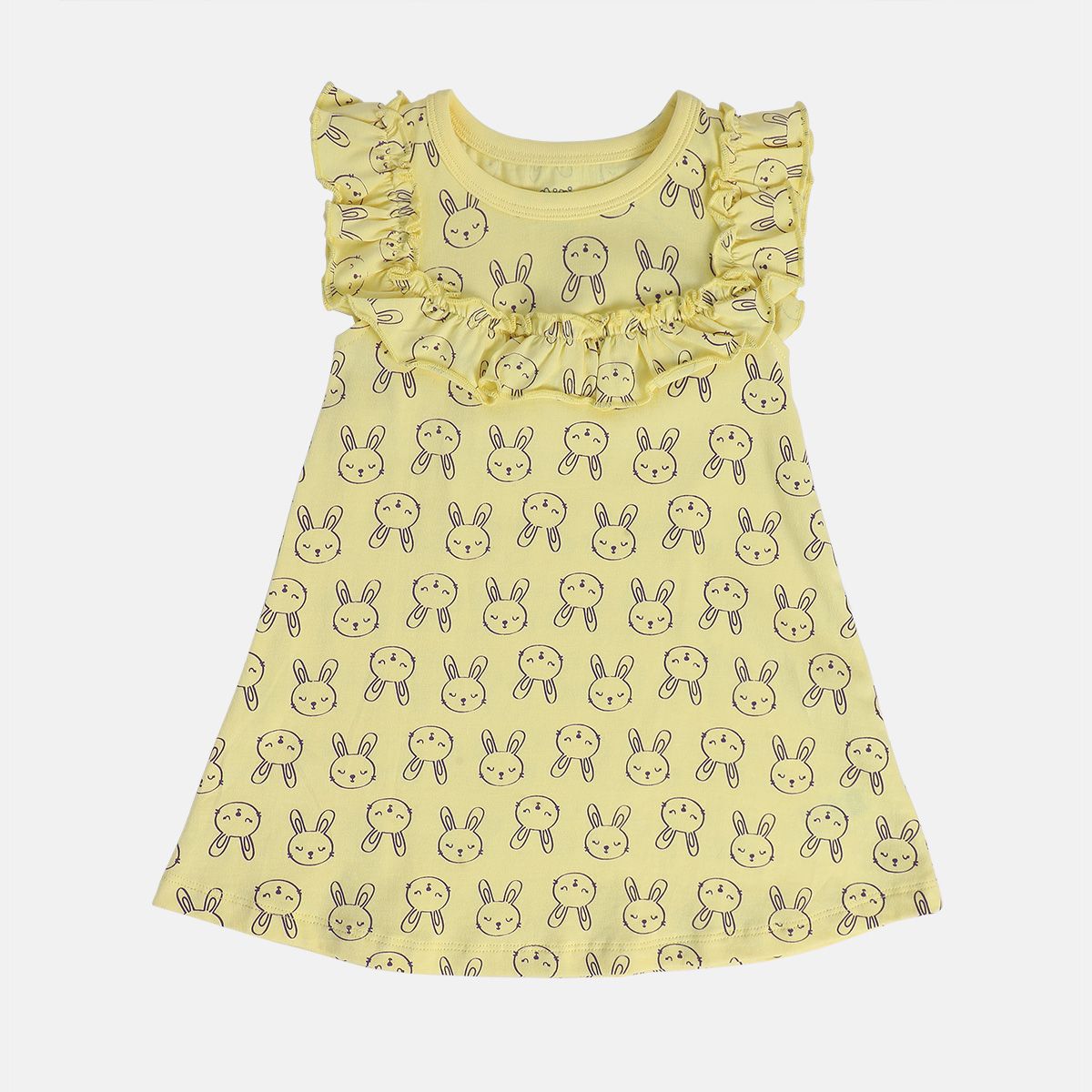 Girls Yellow Pack Of 1 Dress