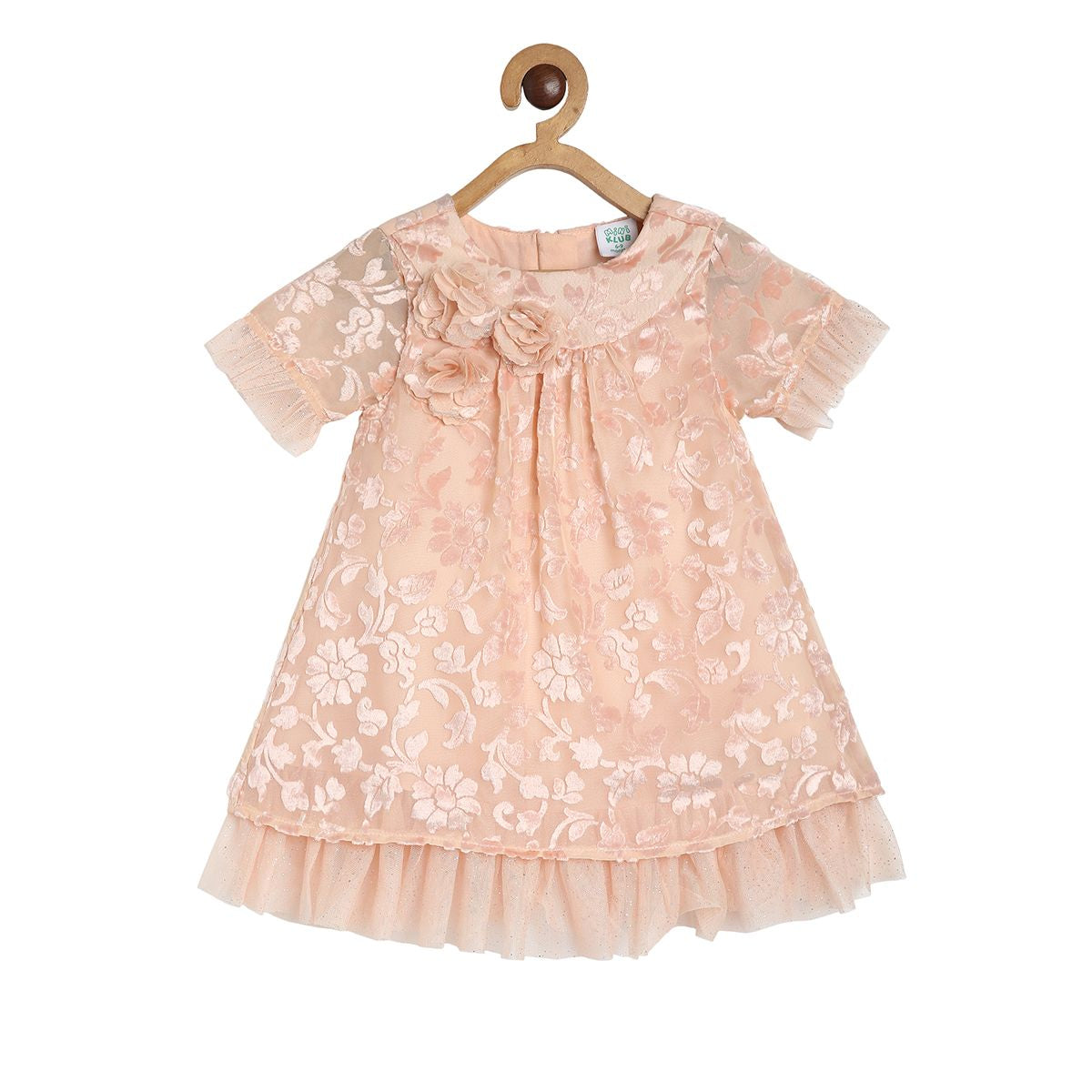 Girls Beige Pack Of 1 Dress