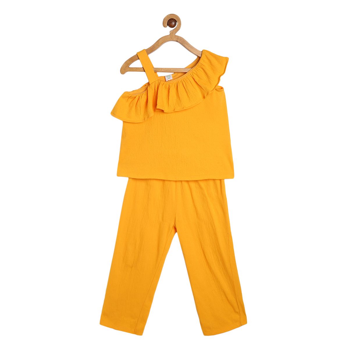 Girls Yellow Pack Of 2 Lounge Wear