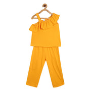 Girls Yellow Pack Of 2 Lounge Wear