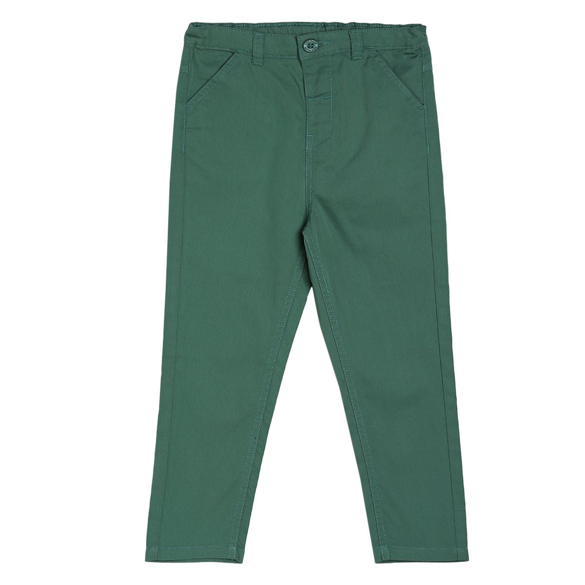 Boys Olive Pack Of 1 Woven Pant