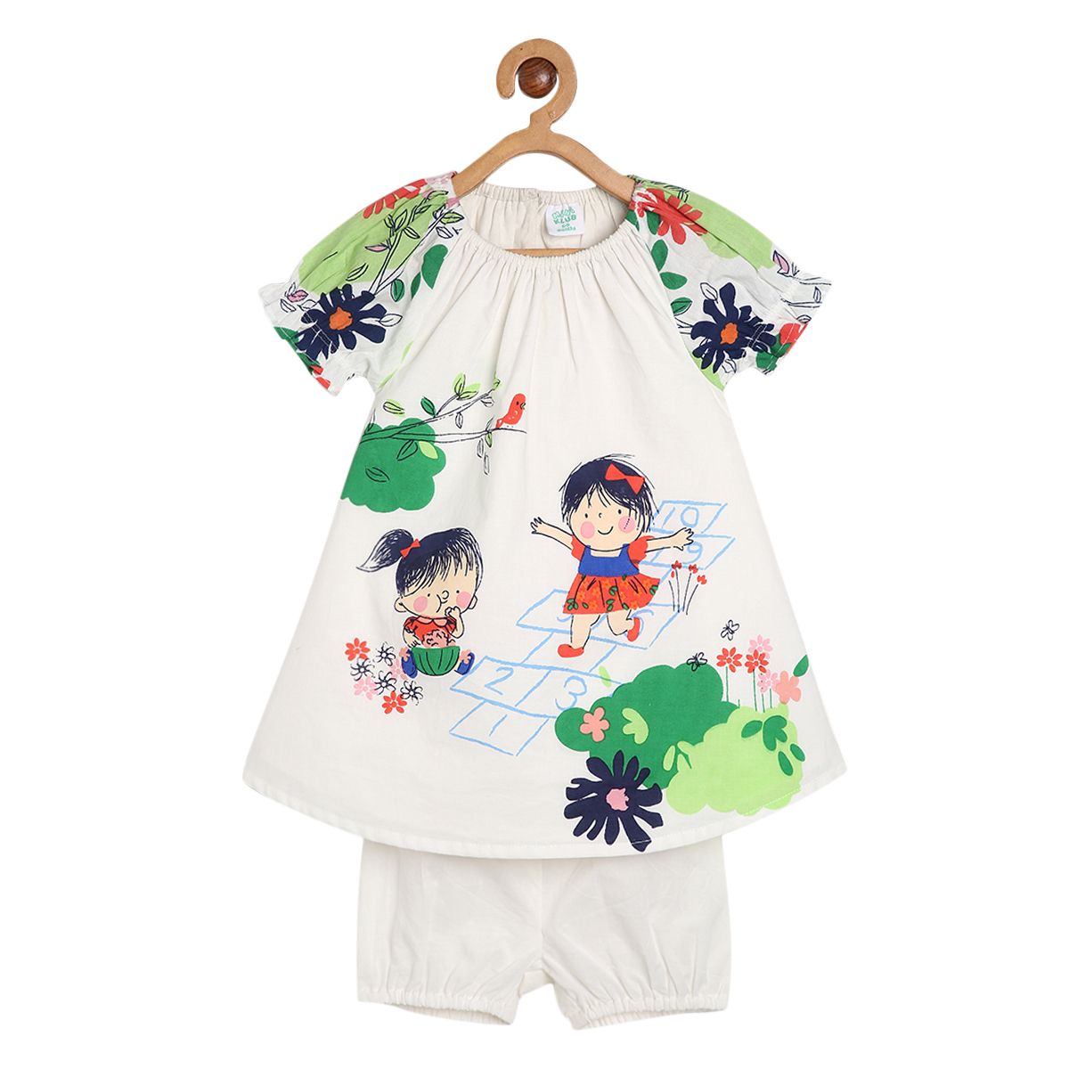 Girls White Pack Of 1 Dress