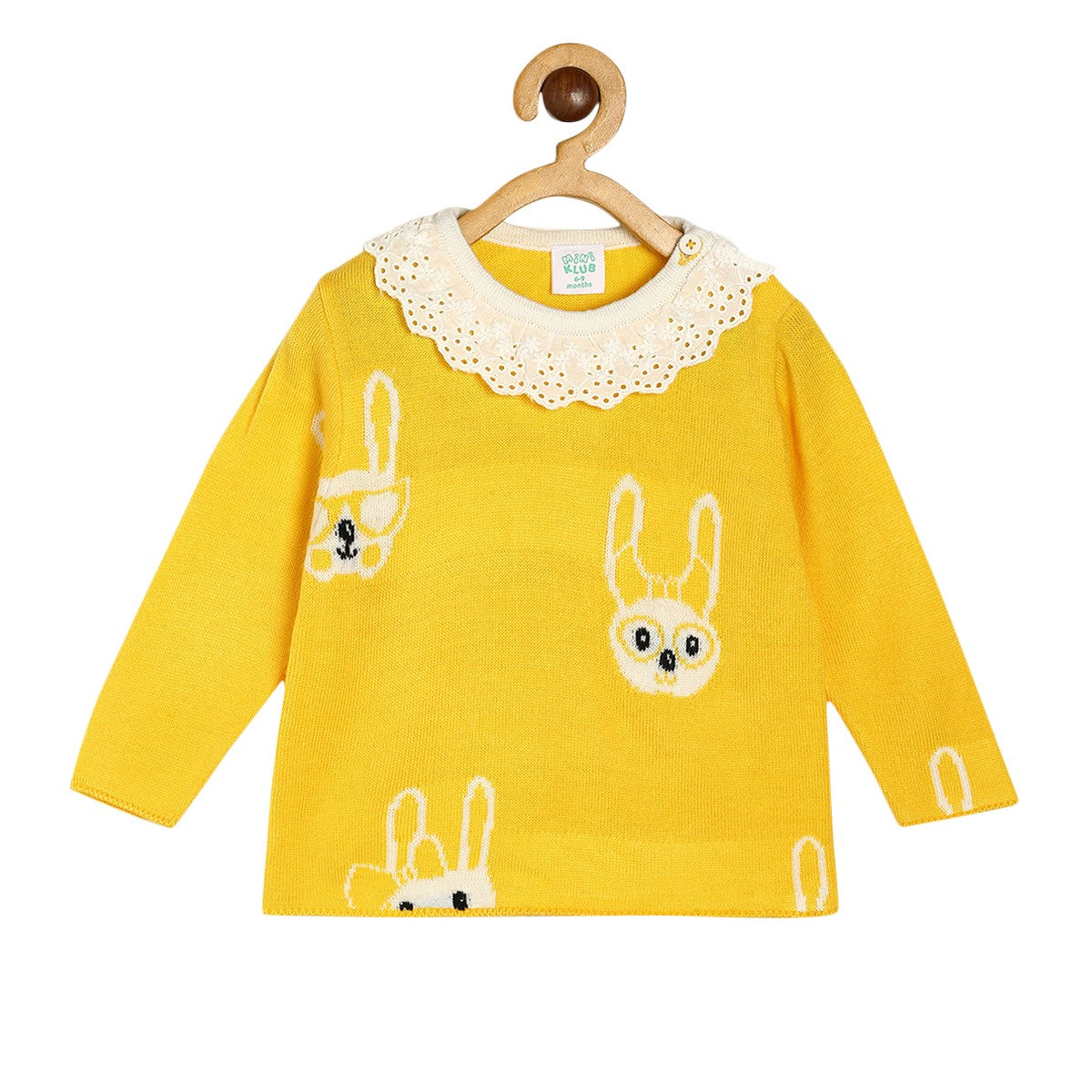 Girls Yellow Pack Of 1 Sweater