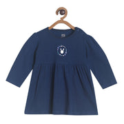 Pack of 1 knit dress - navy for 0-3 Months