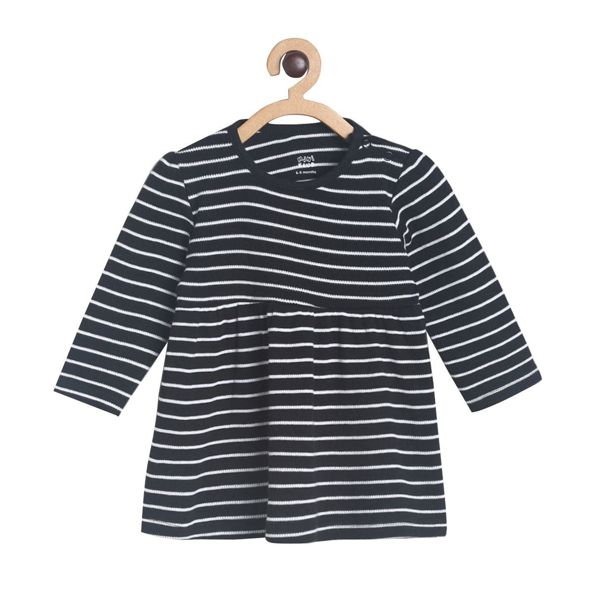 Pack of 1 knit dress - black for 0-3 Months