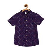Boys Purple Pack Of 1 Shirt