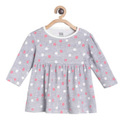 Pack of 1 knit dress - grey for 0-3 Months