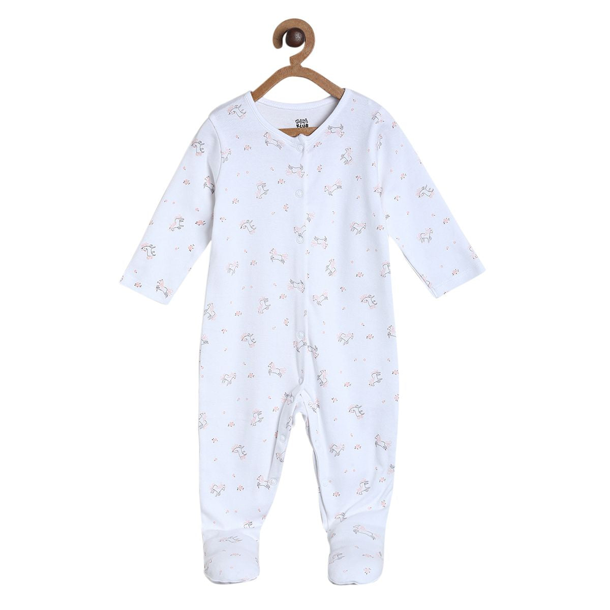 Boys Grey Pack Of 1 Sleep Suit