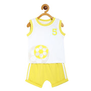 Boys Yellow T-Shirt And Bottom
