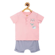 Boys Pink T-Shirt And Bottom