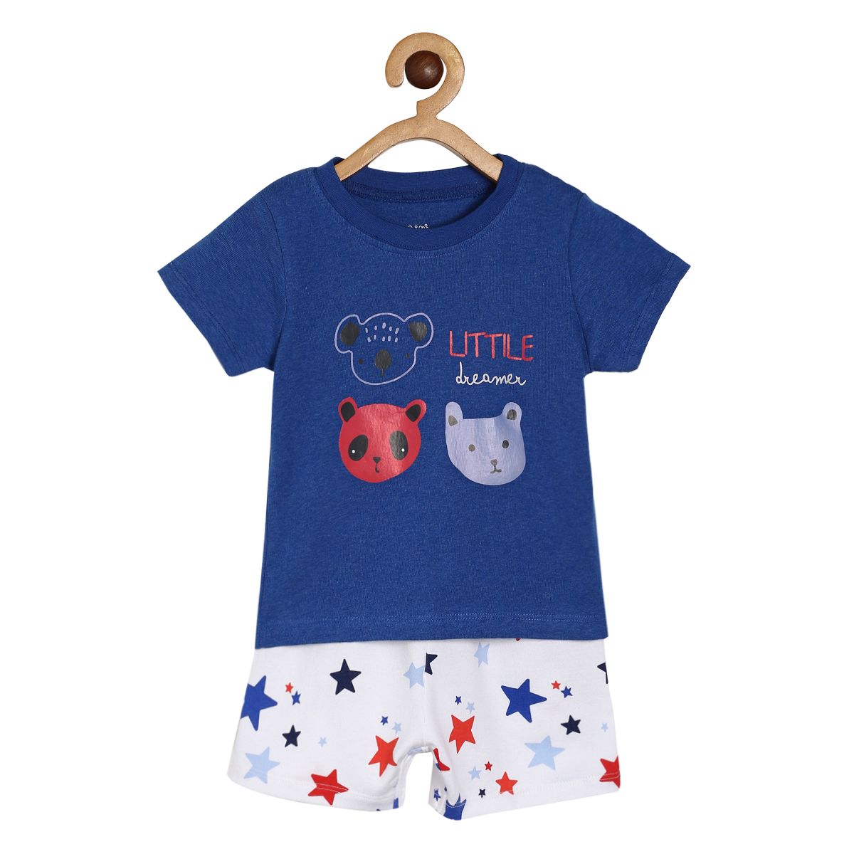 Boys Multicolor Pack Of 2 T-Shirt And Bottom