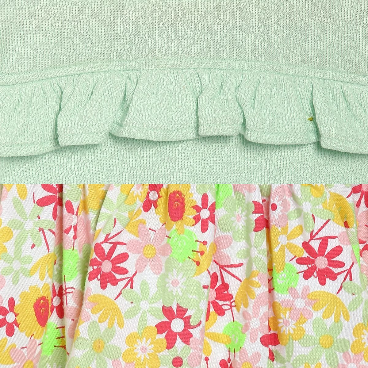 Pack of 2 knit bodysuit and  skirt - green for 0-3 Months