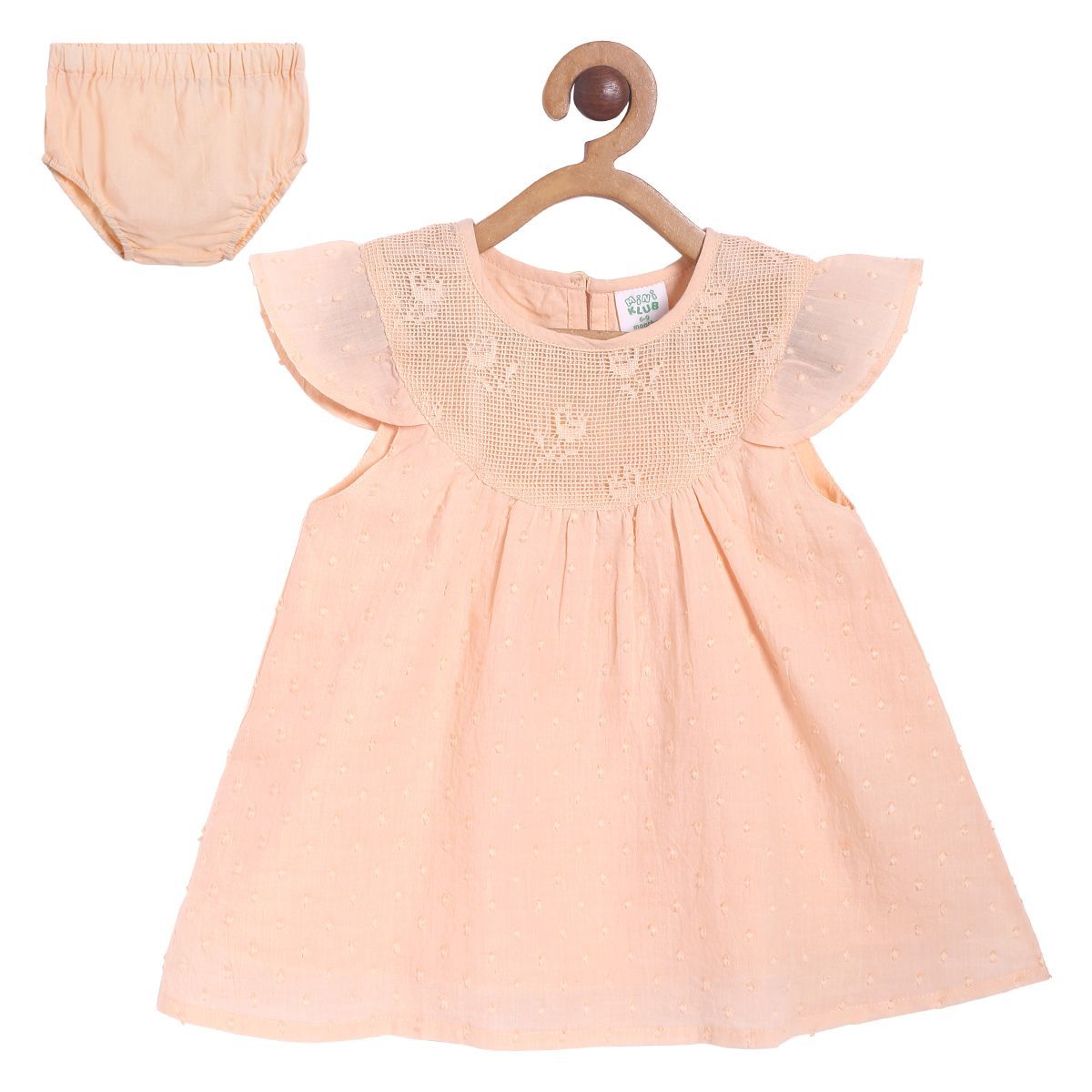 Girls Peach Pack Of 2 Dress