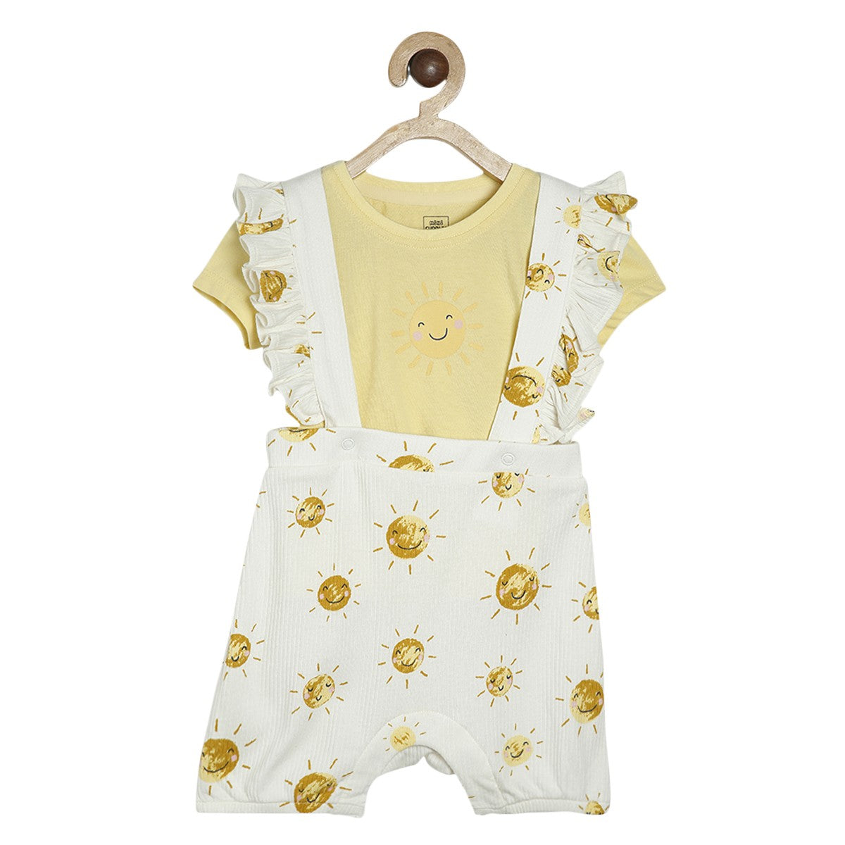 Girls Multi Dungaree Set