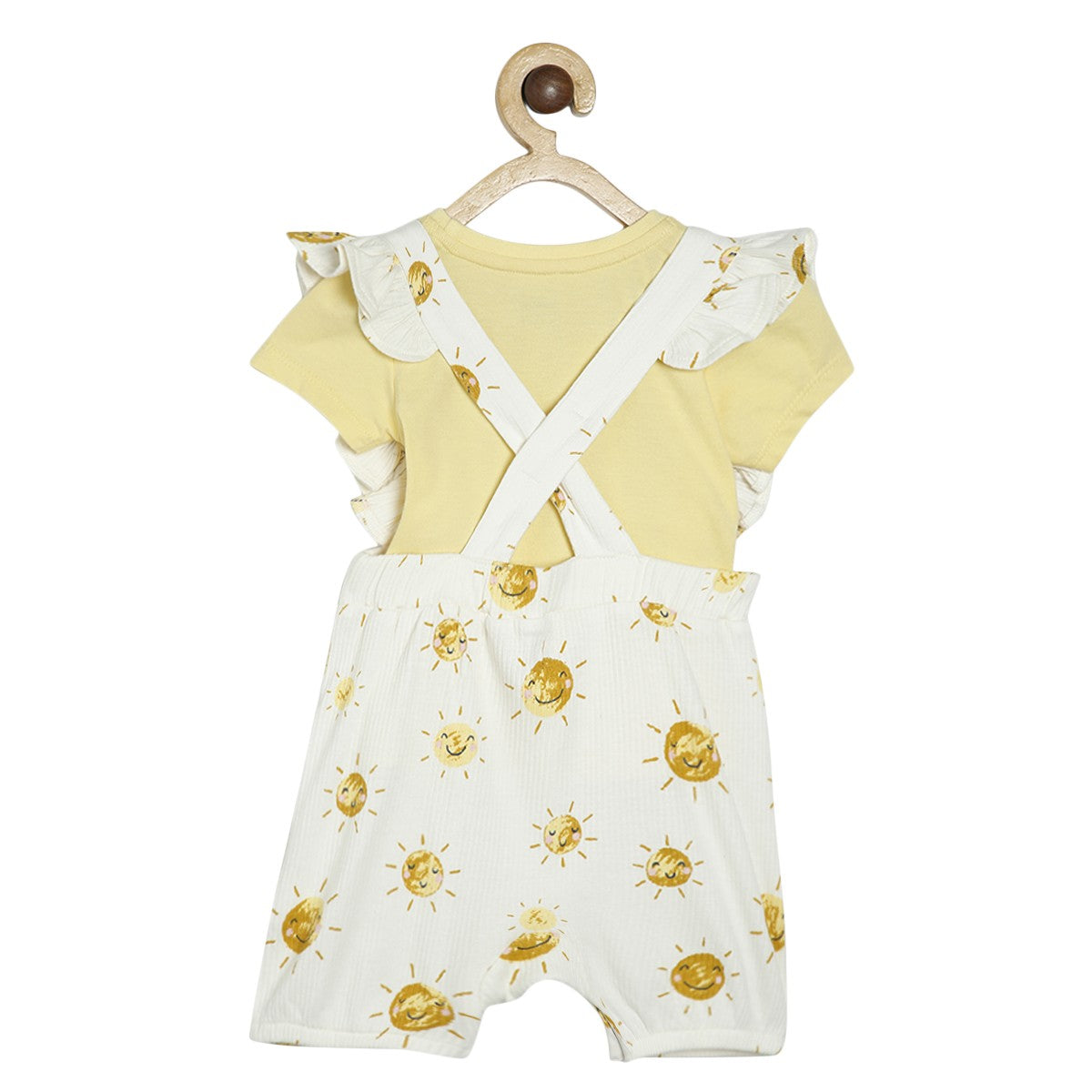 Girls Multi Dungaree Set