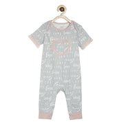 Girls Grey Rompers