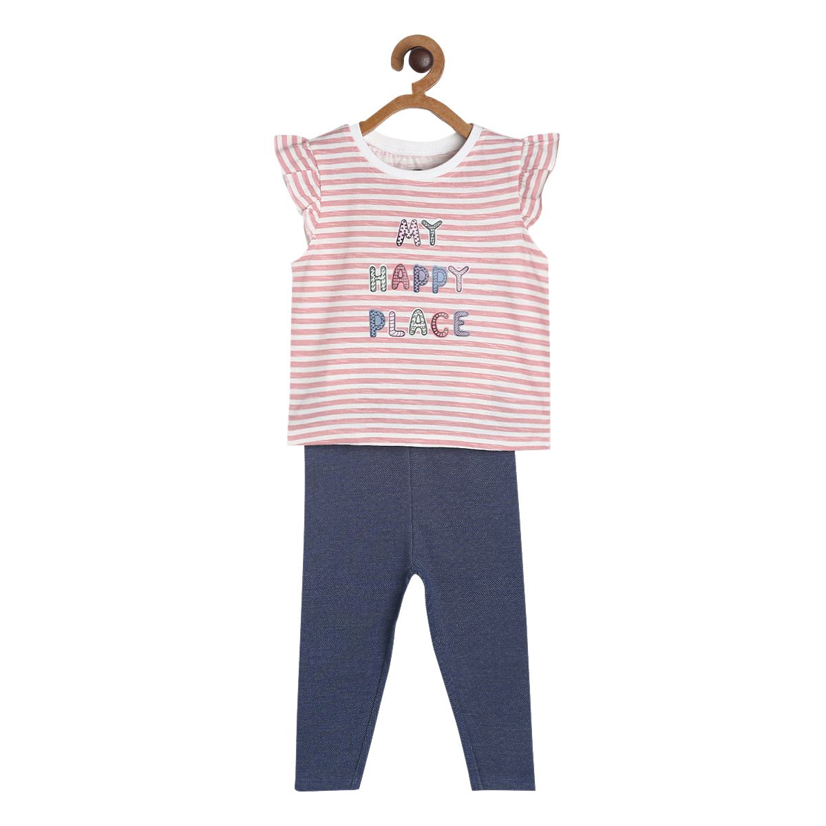 Girls Multicolor Pack Of 2 Top And Legging