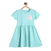 Girls Teal Pack Of 1 Dress