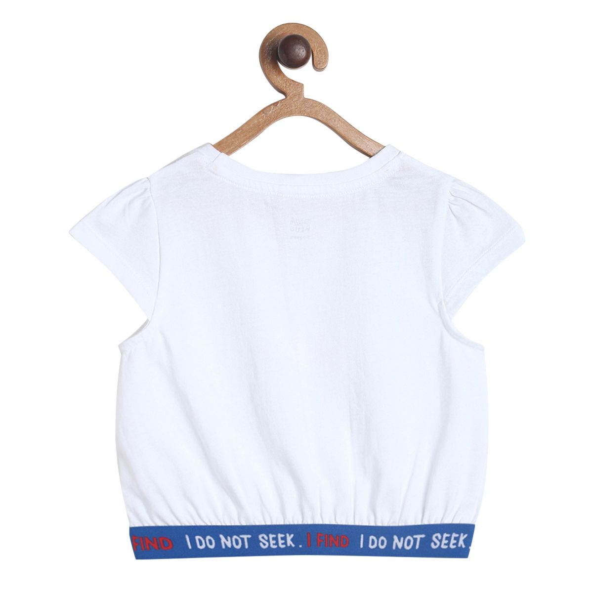 Girls White Knit Top