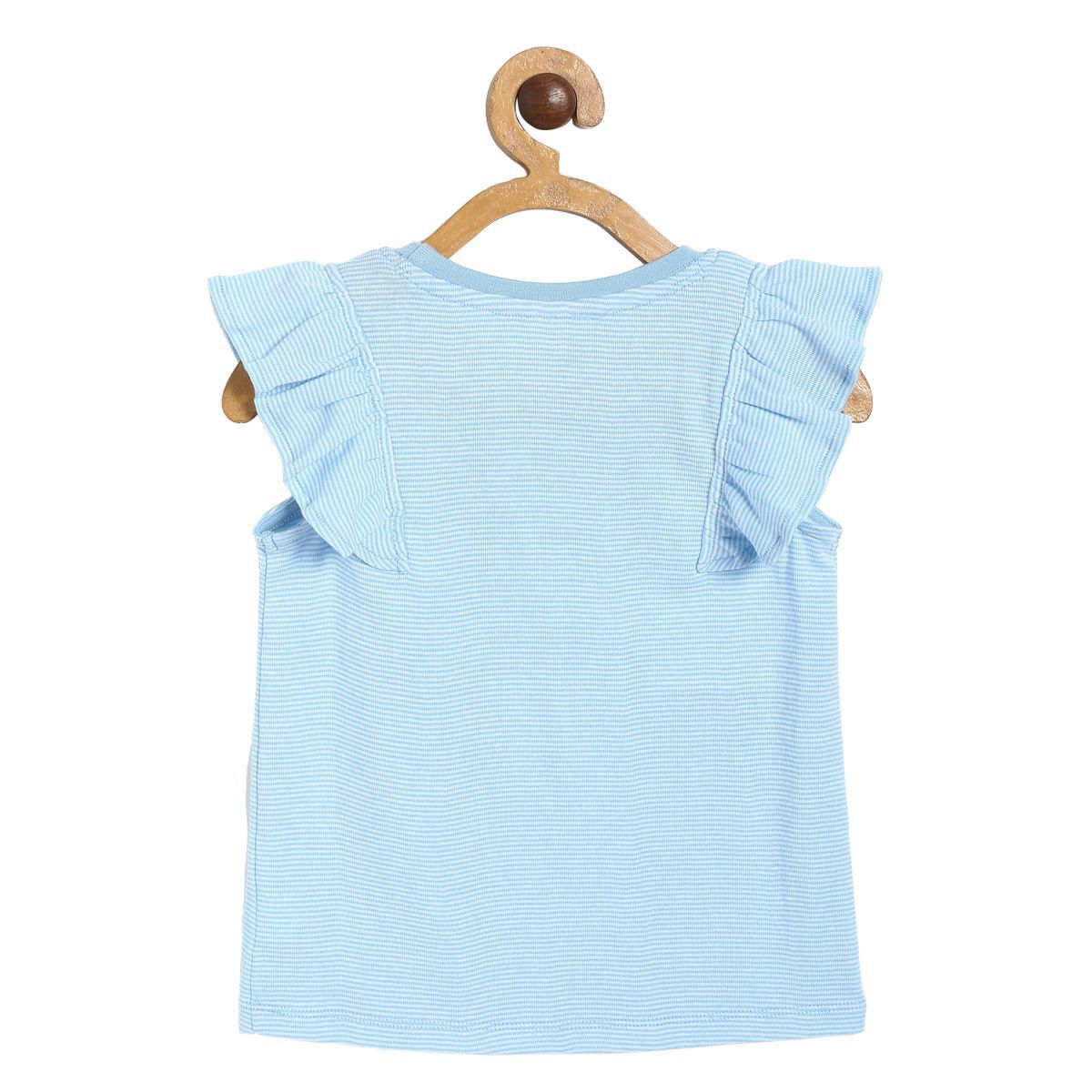 Girls Blue Knit Top